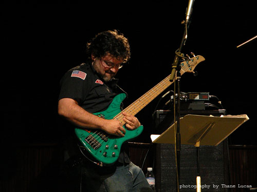 Marc Rogers - green electric bass